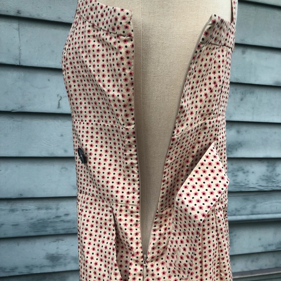 Floral Print Dress with Buttons and Pockets Wiggle - Picture 7 of 8